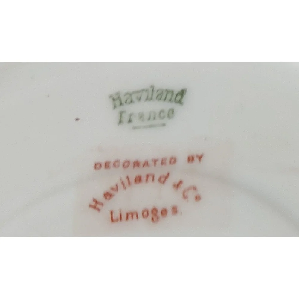 Antique Limoges Haviland Saucer France Maple‎ Leaf Fall Multicolor 5.5 Inches